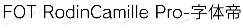 FOT RodinCamille Pro字体转换
